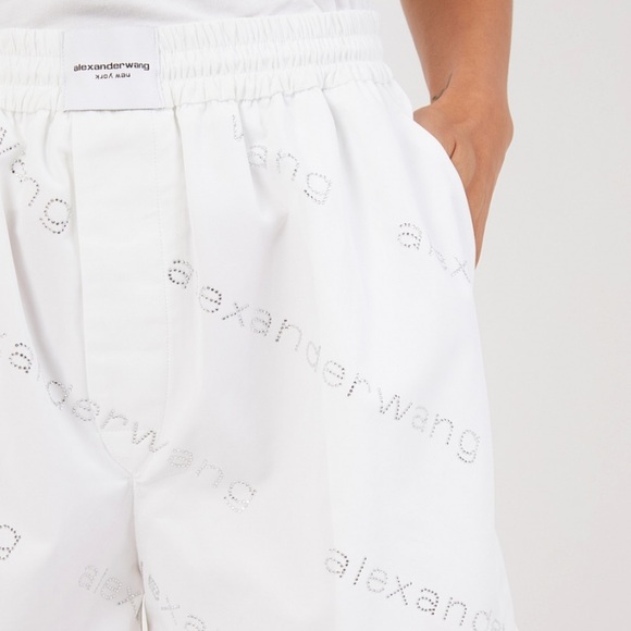 Alexander Wang crystal logo all over boxer shorts - Picture 1 of 12